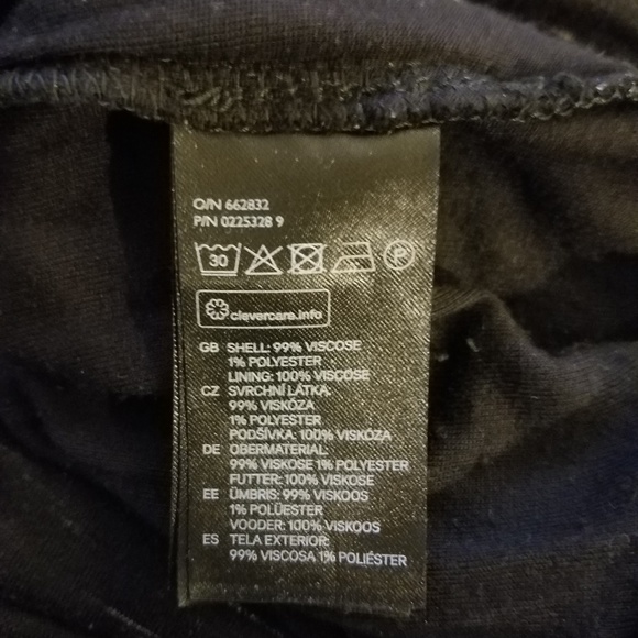 H&M Ruched Longsleeved Black Dress - Picture 6 of 7